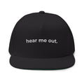 "Hear me out." Dark Flat Hat