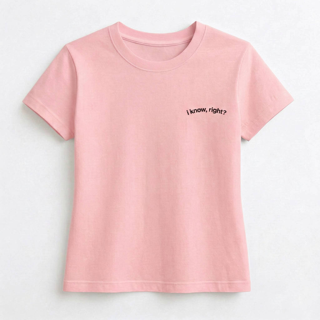 "I know, right?" Bright Crop Top