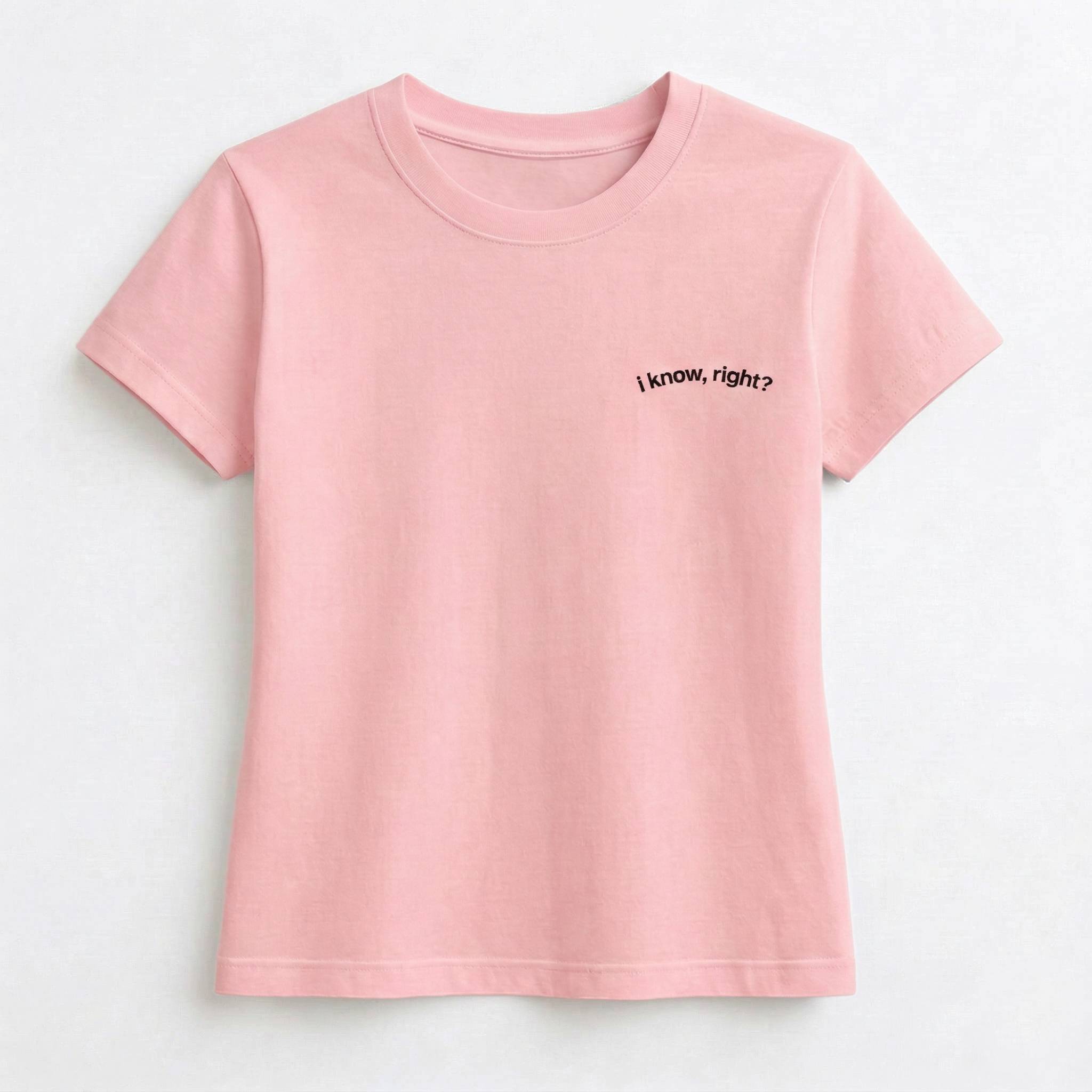 "I know, right?" Bright Crop Top