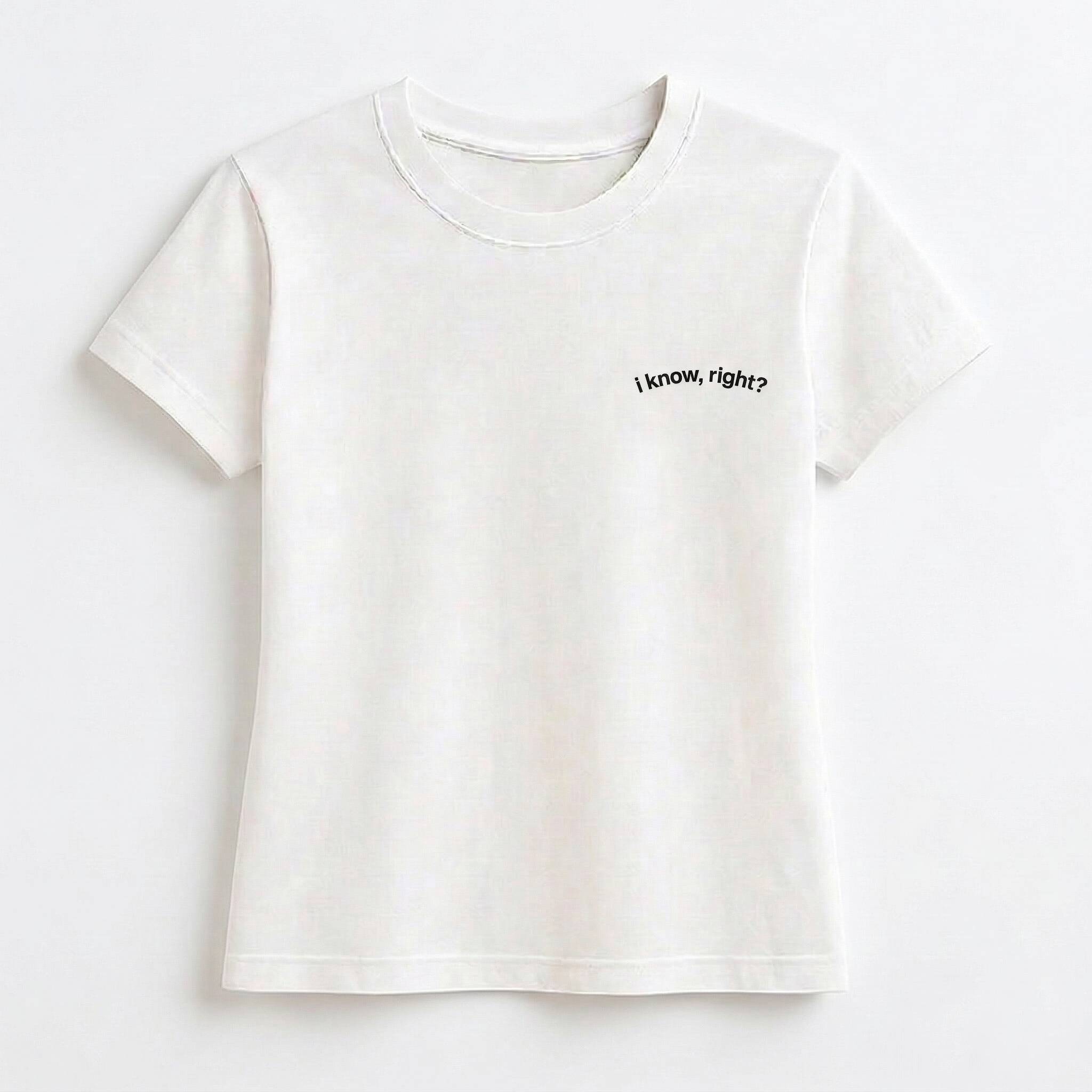 "I know, right?" Bright Crop Top