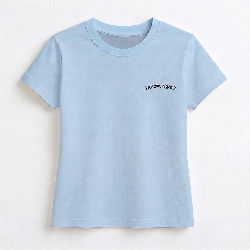 "I know, right?" Bright Crop Top