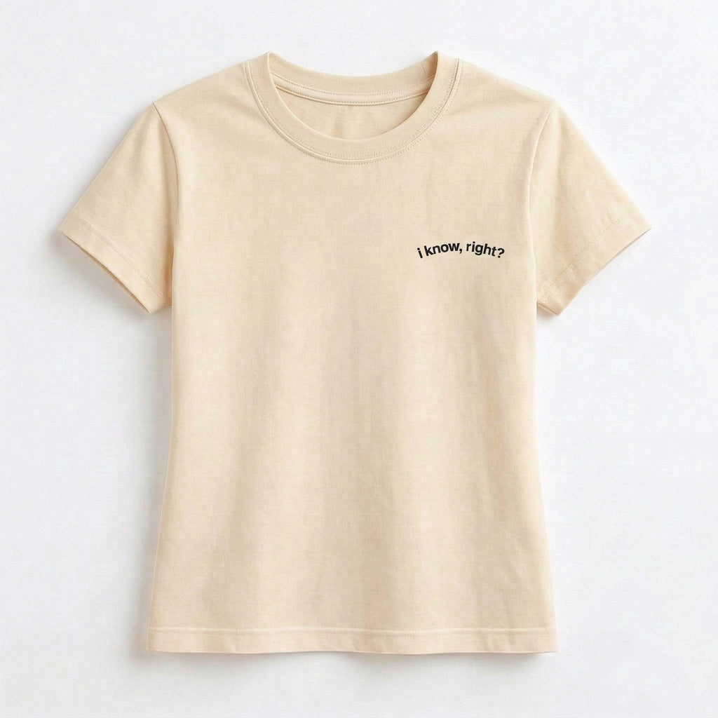 "I know, right?" Bright Crop Top