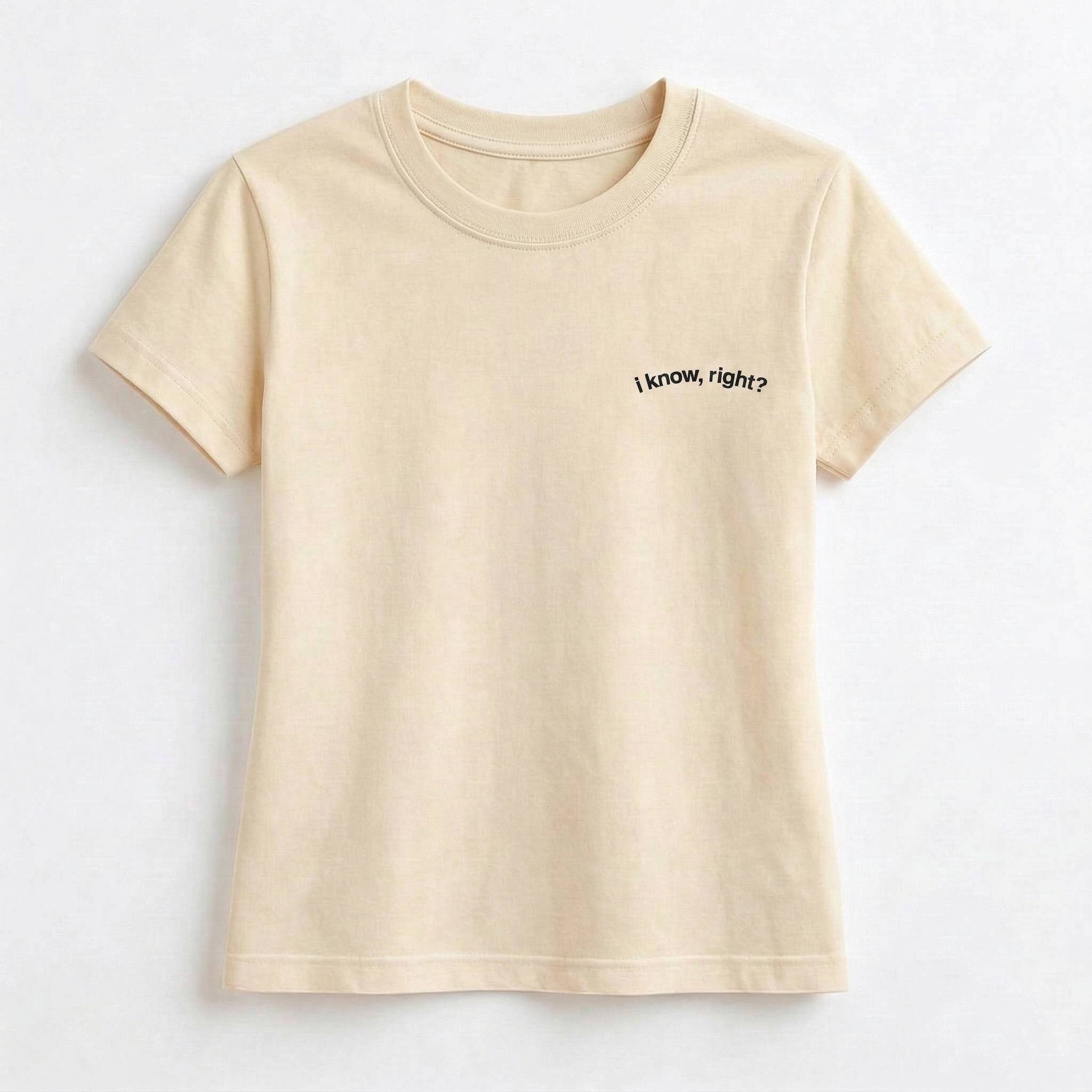 "I know, right?" Bright Crop Top