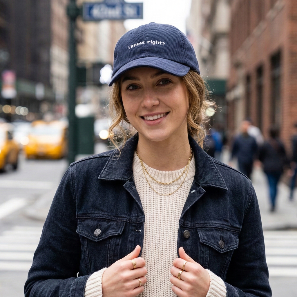 "I know, right?" Dark Corduroy Hat