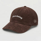 dissociating corduroy hat.