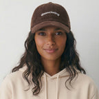 dissociating corduroy hat.