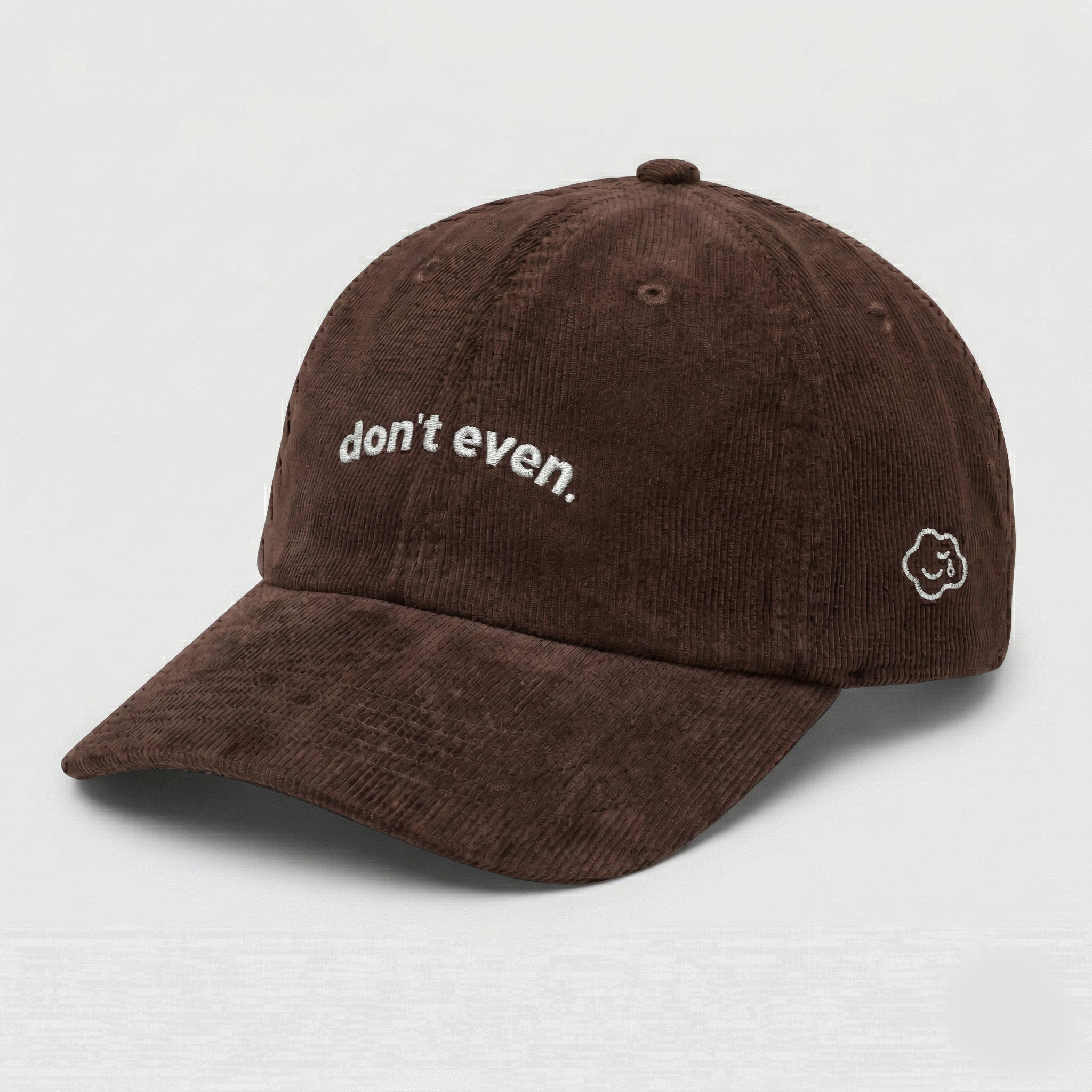 don't even. corduroy hat.