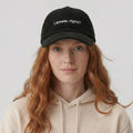 i know, right? corduroy hat.
