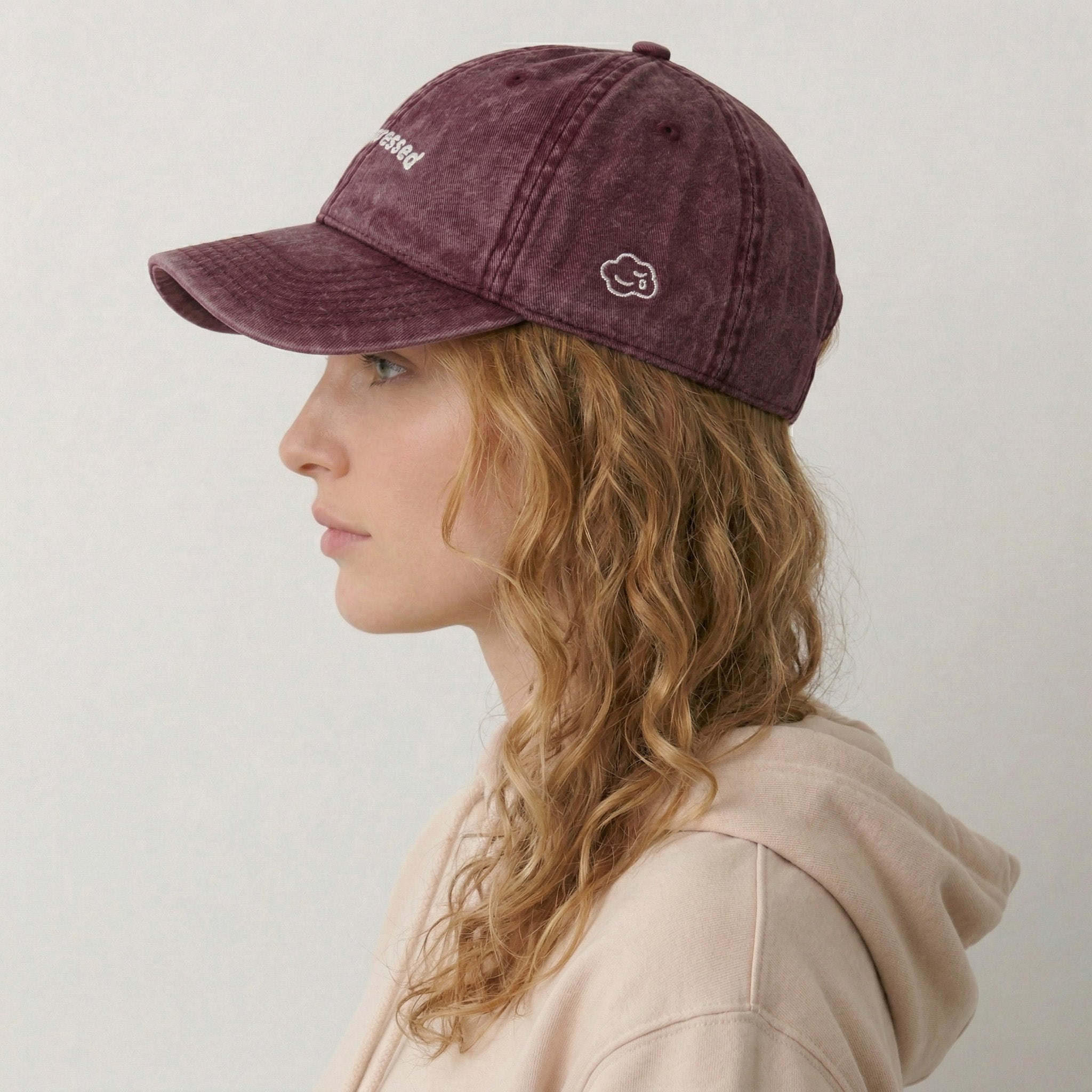 unimpressed vintage hat.