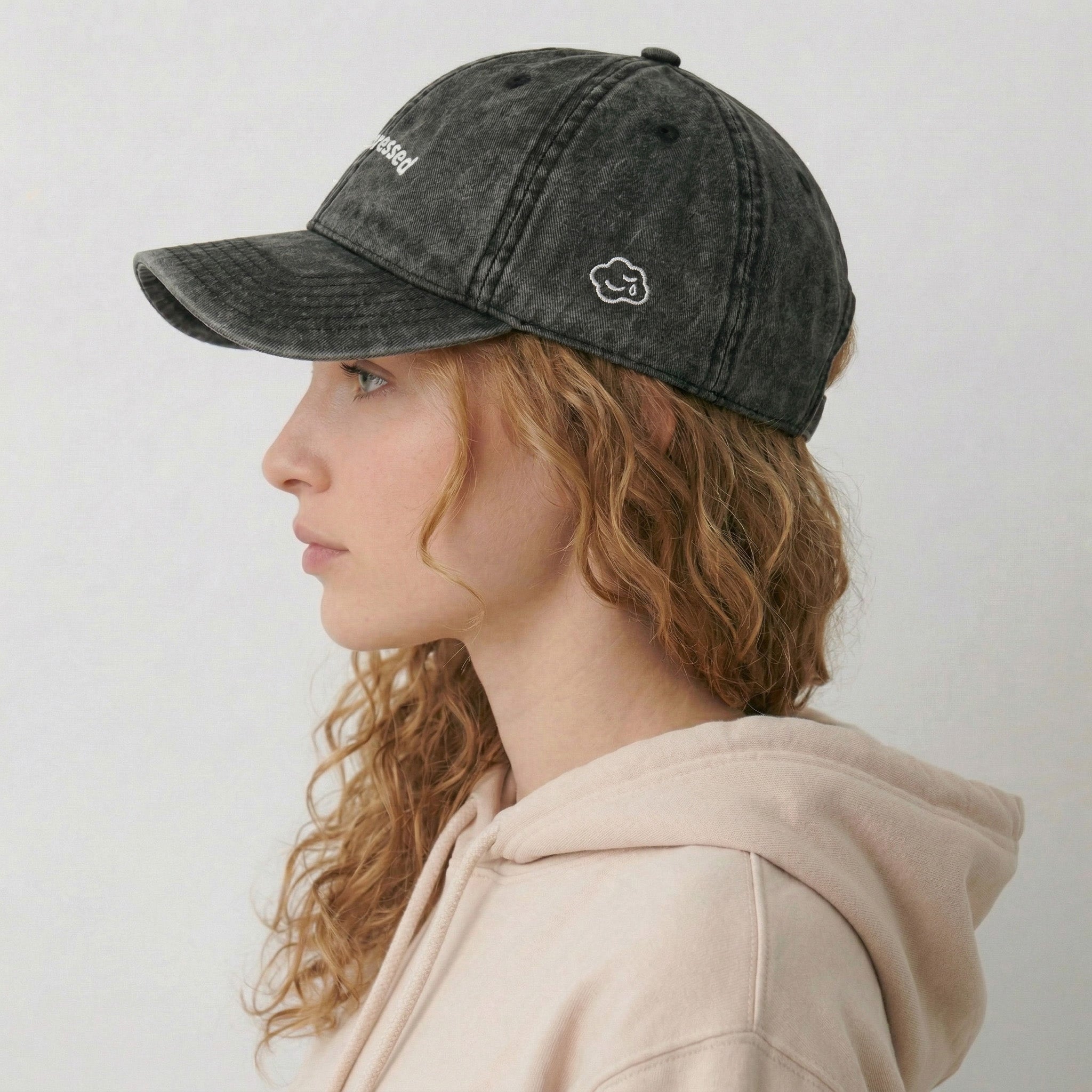 unimpressed vintage hat.
