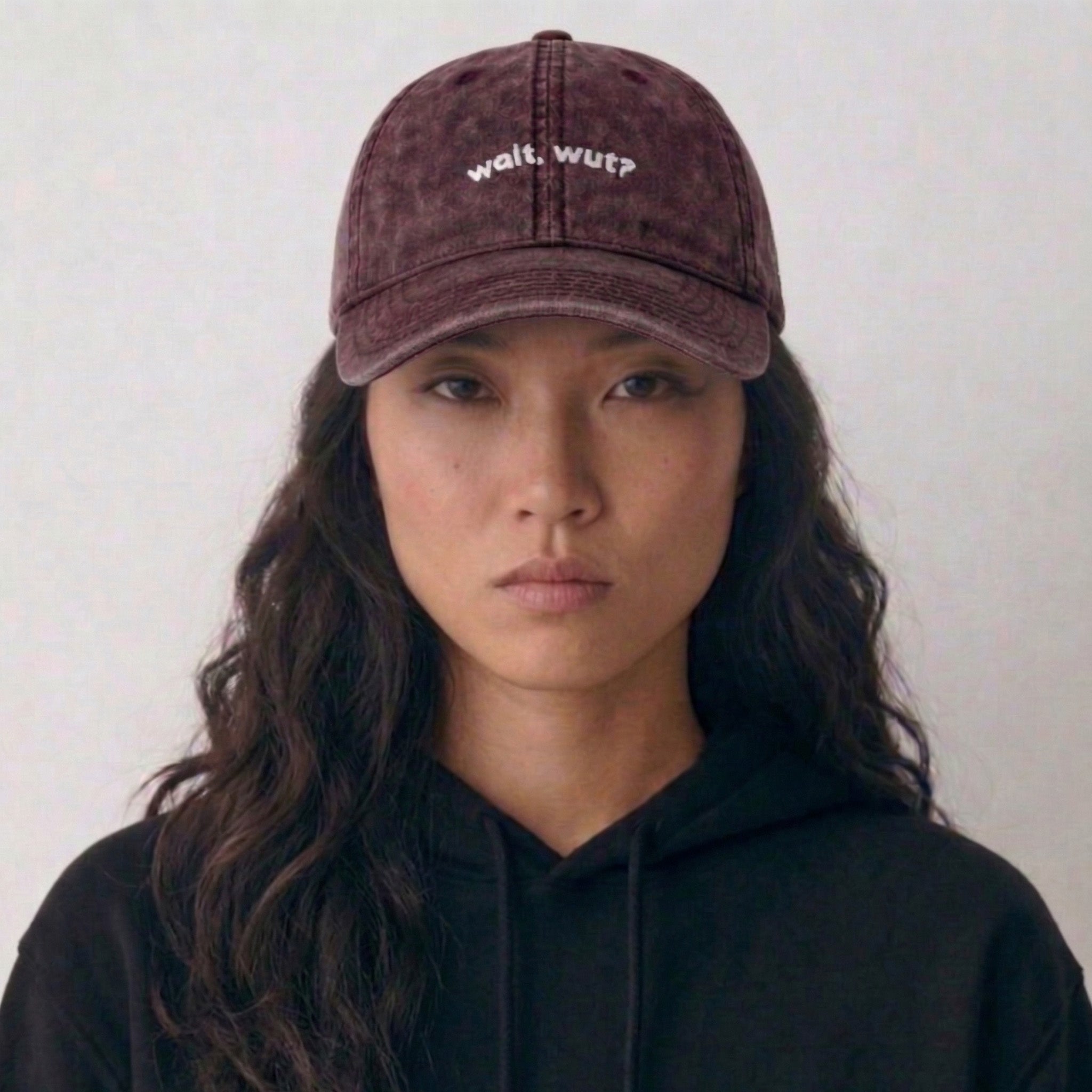 wait, wut? vintage hat.
