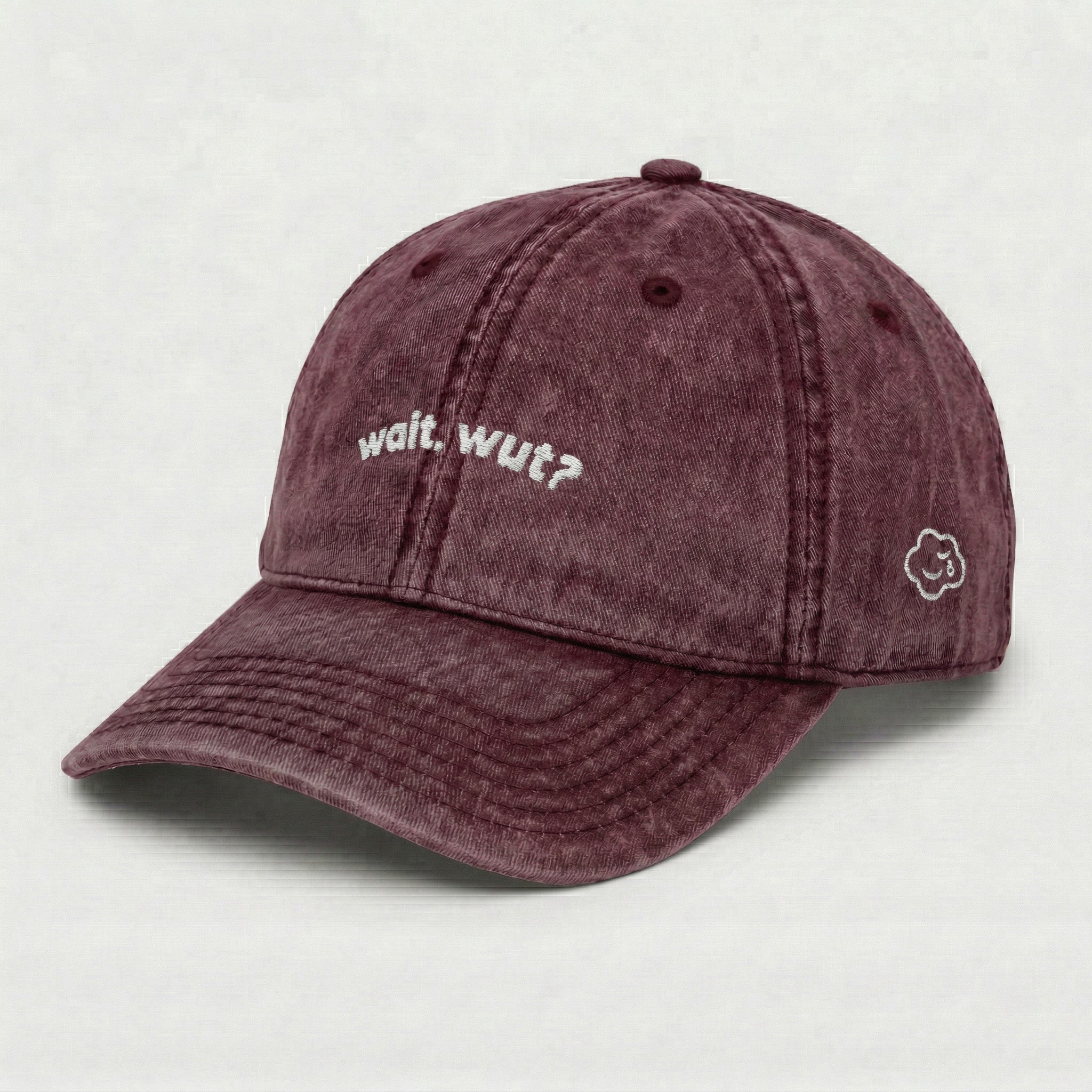 wait, wut? vintage hat.
