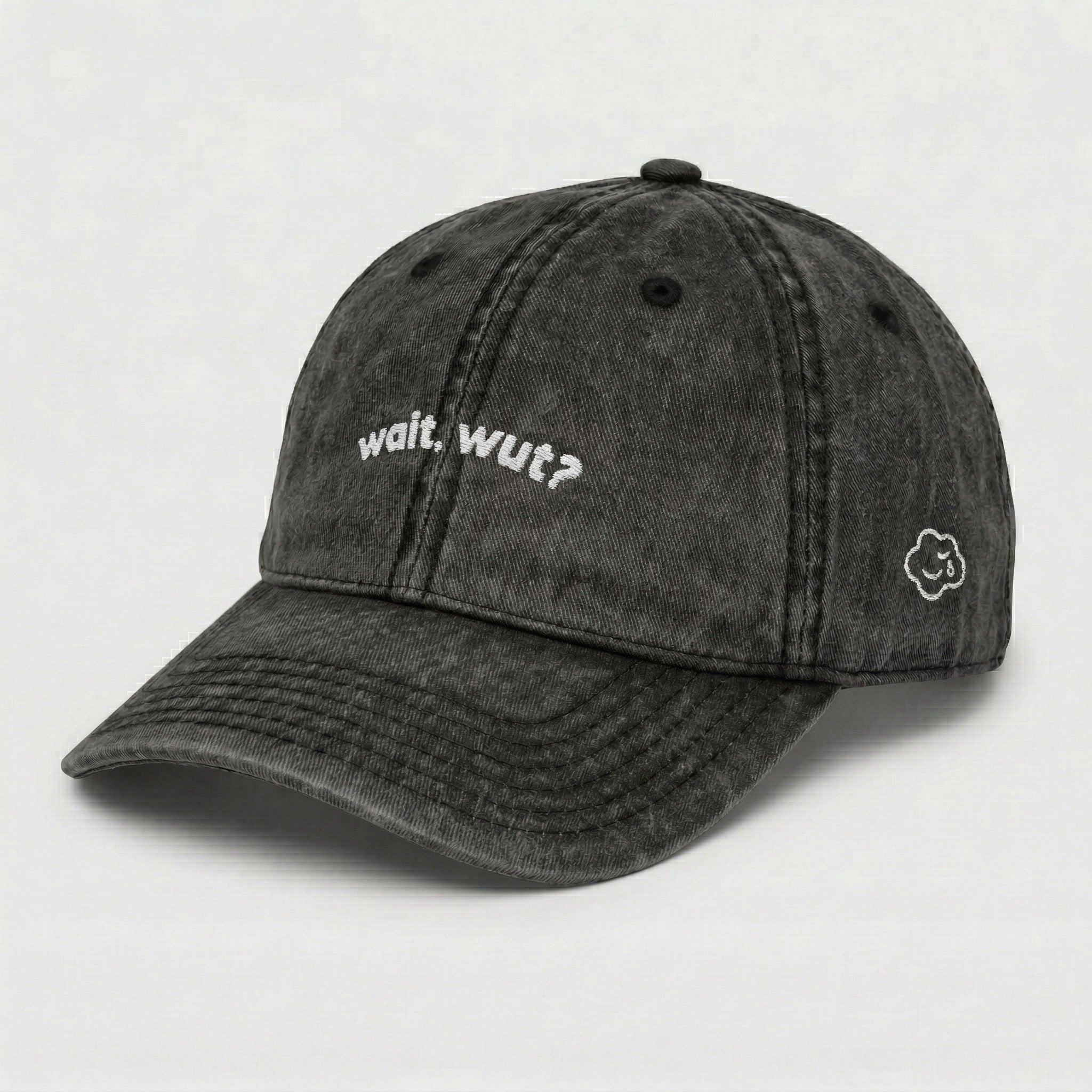 wait, wut? vintage hat.