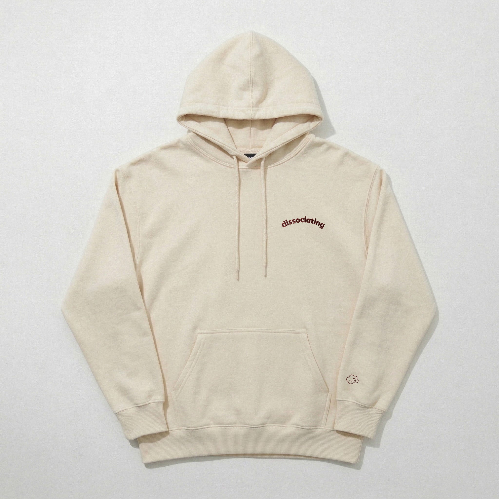 dissociating hoodie.
