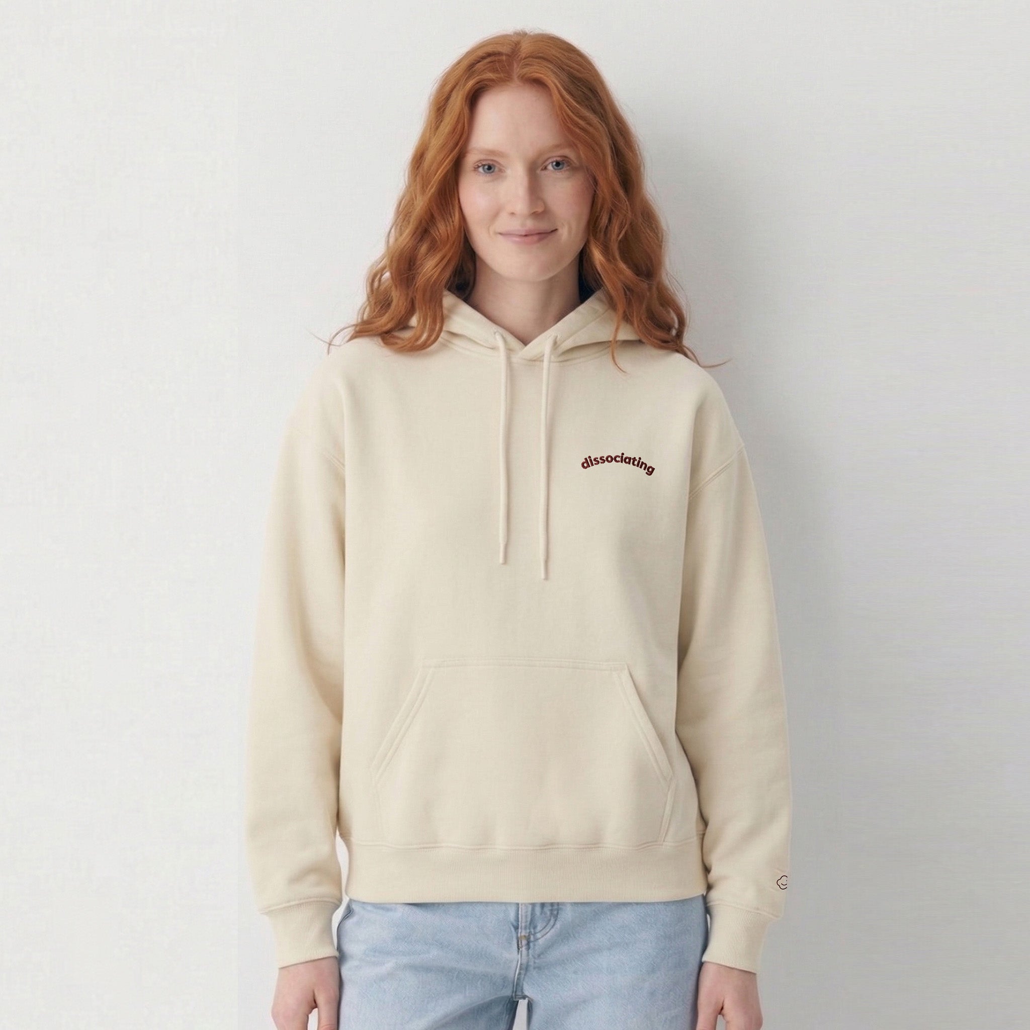 dissociating hoodie.
