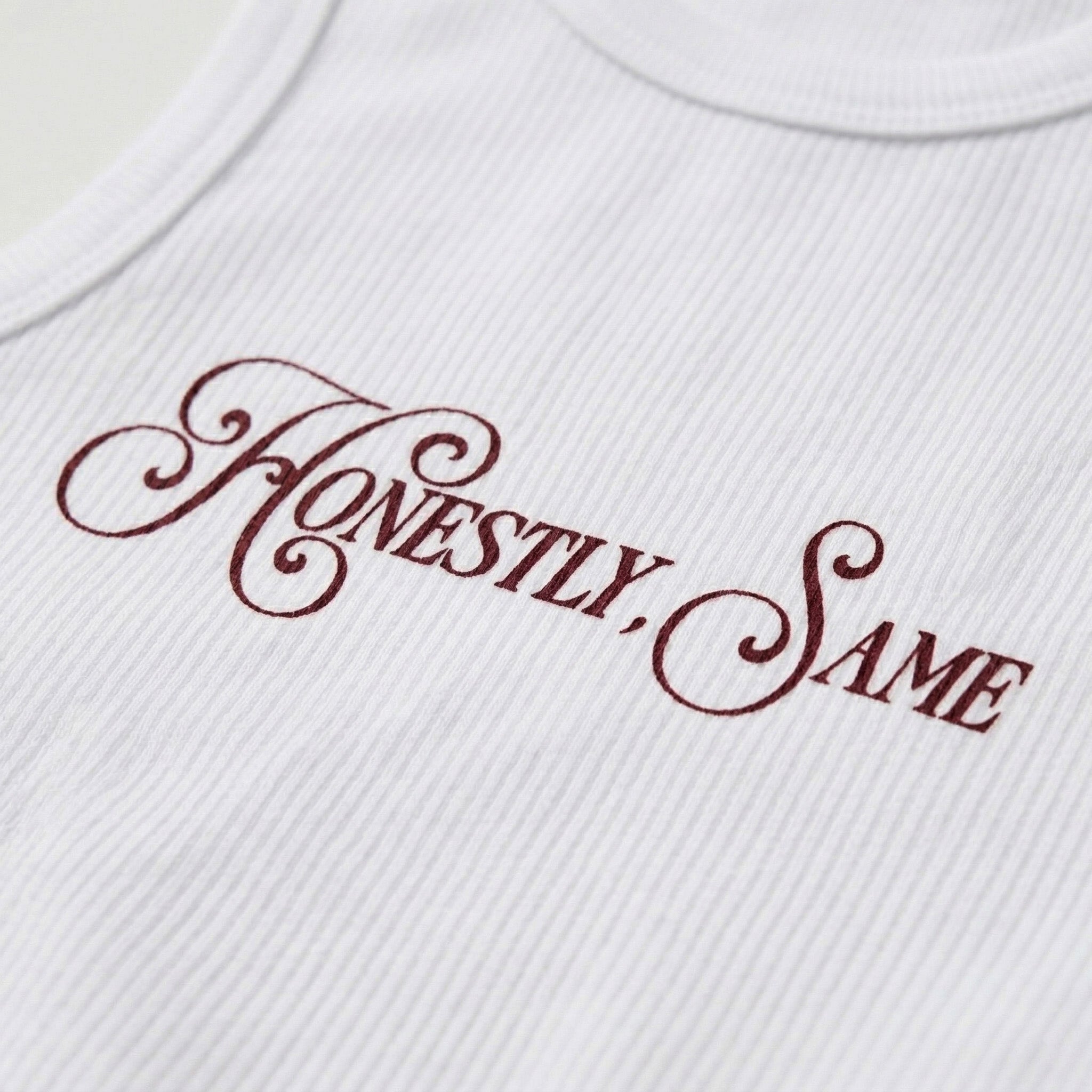 honestly, same tank top.
