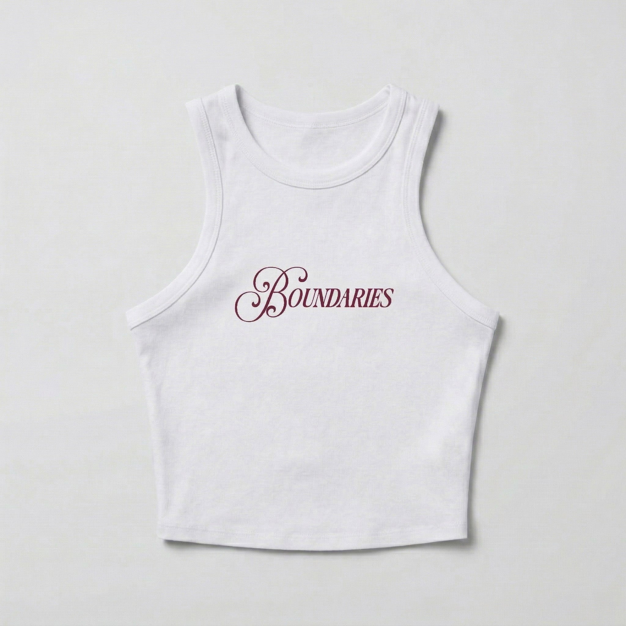 boundaries tank top.