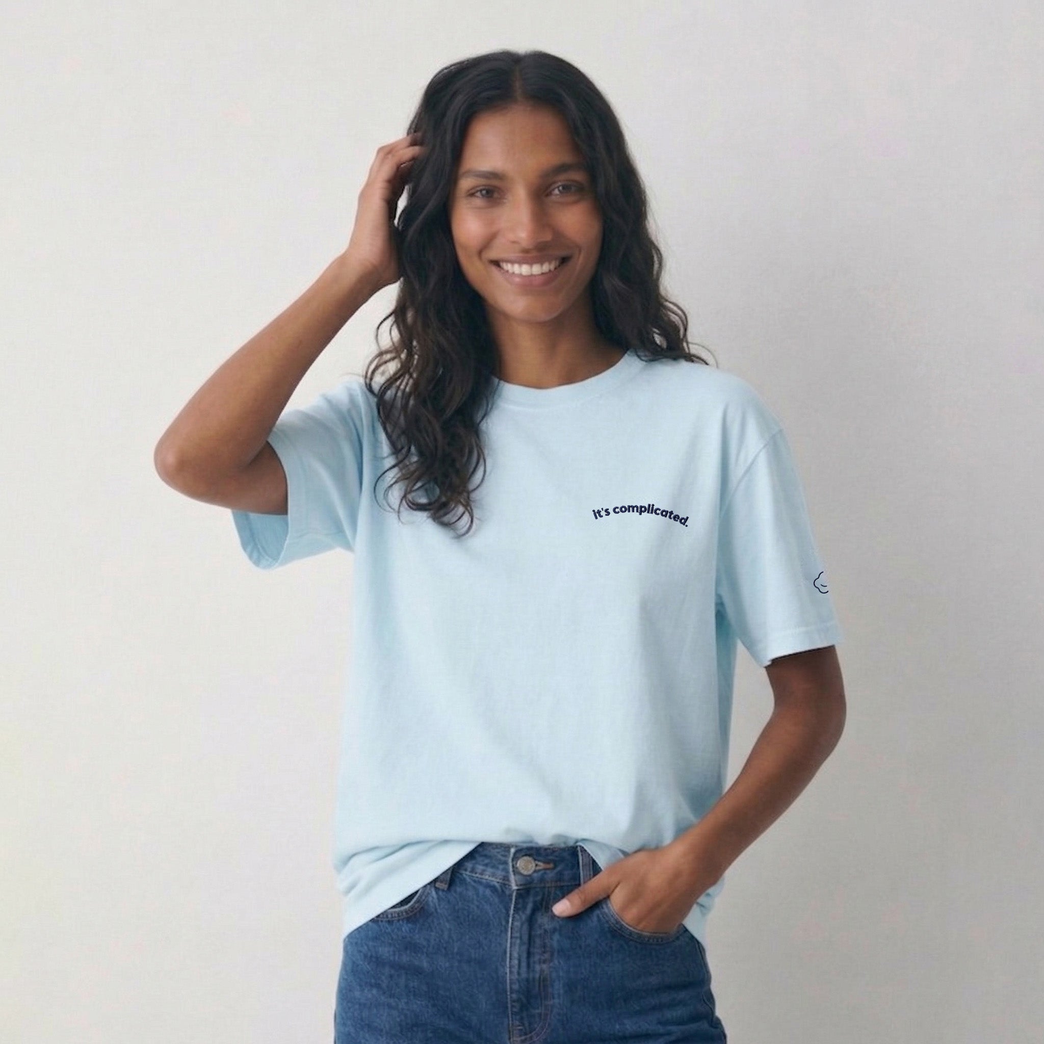 it's complicated. classic tee.