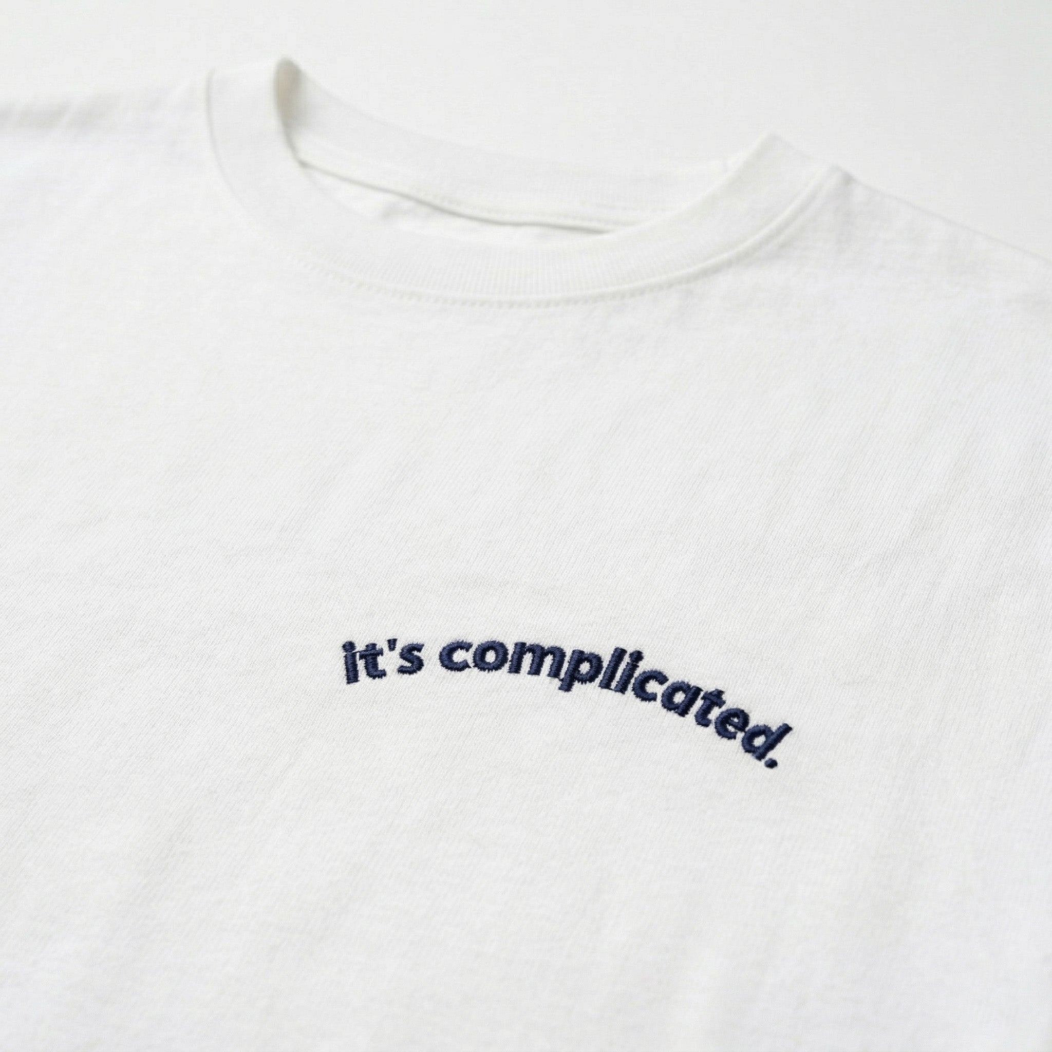 it's complicated. classic tee.