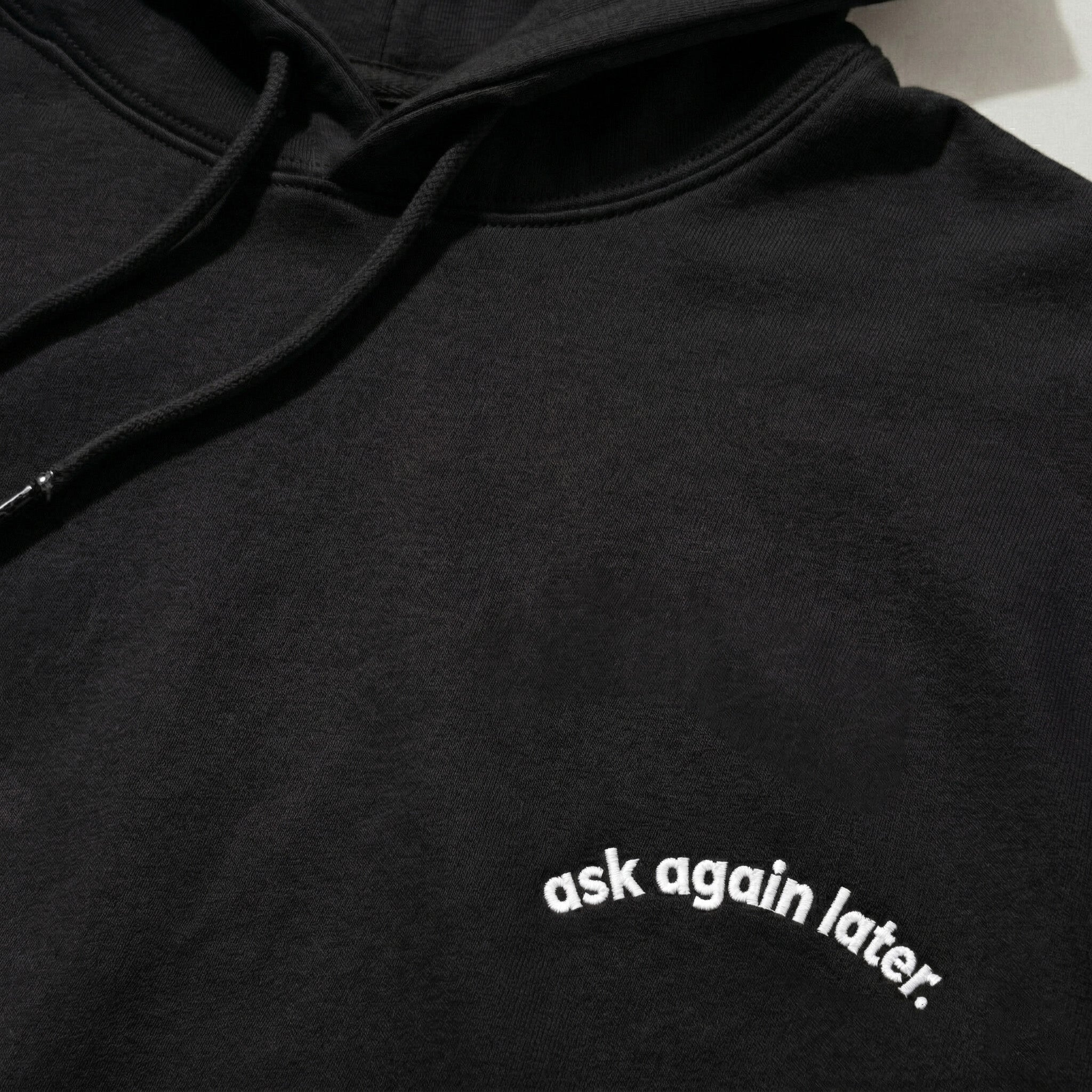 ask again later. hoodie.