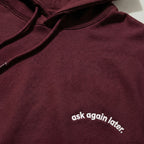 ask again later. hoodie.