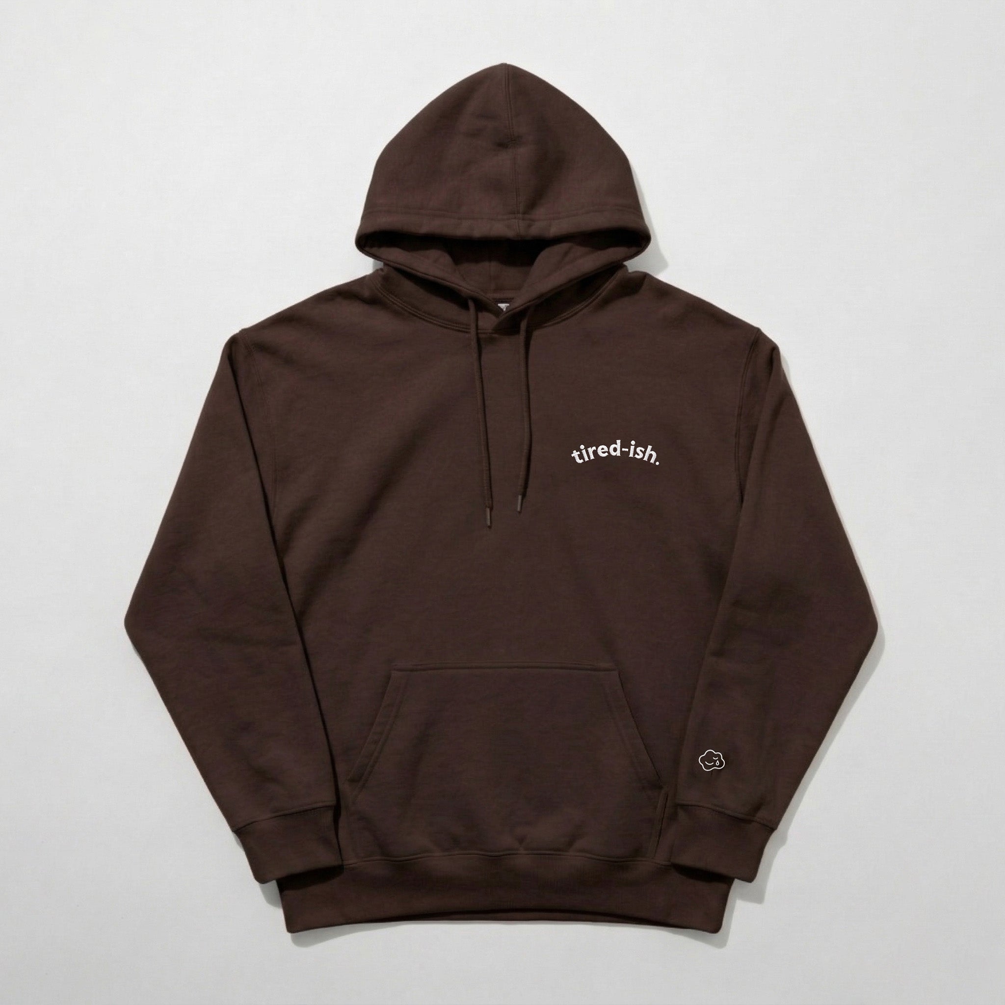 tired-ish hoodie.