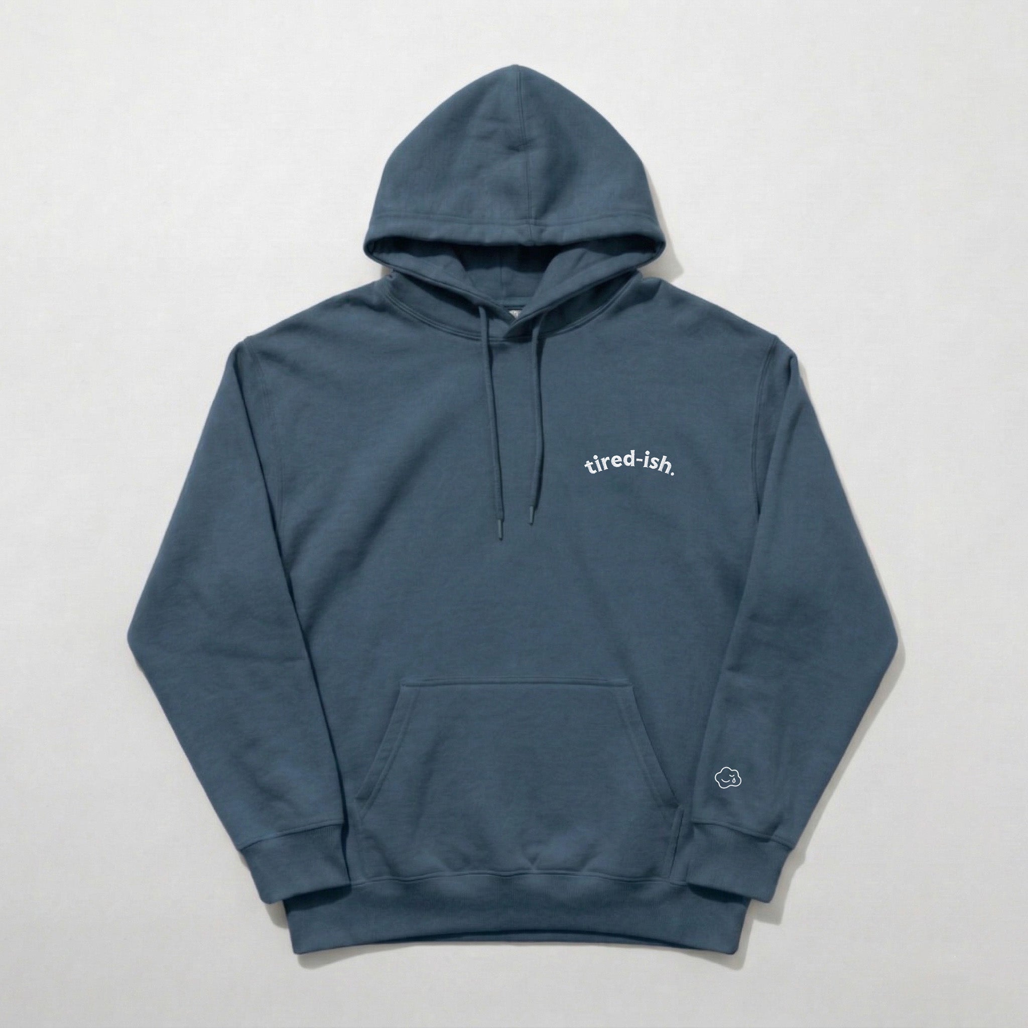tired-ish hoodie.
