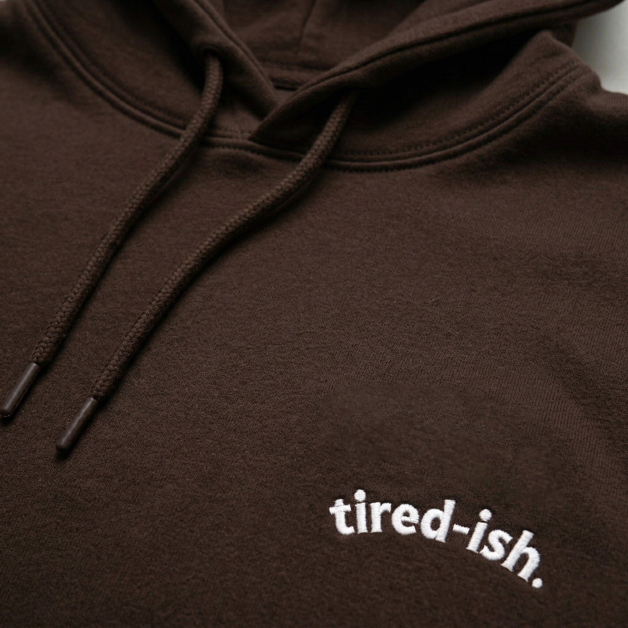 tired-ish hoodie.