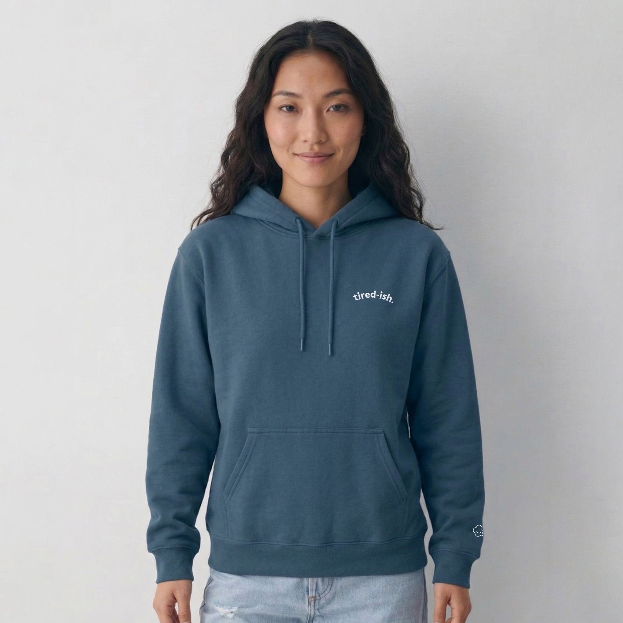 tired-ish hoodie.