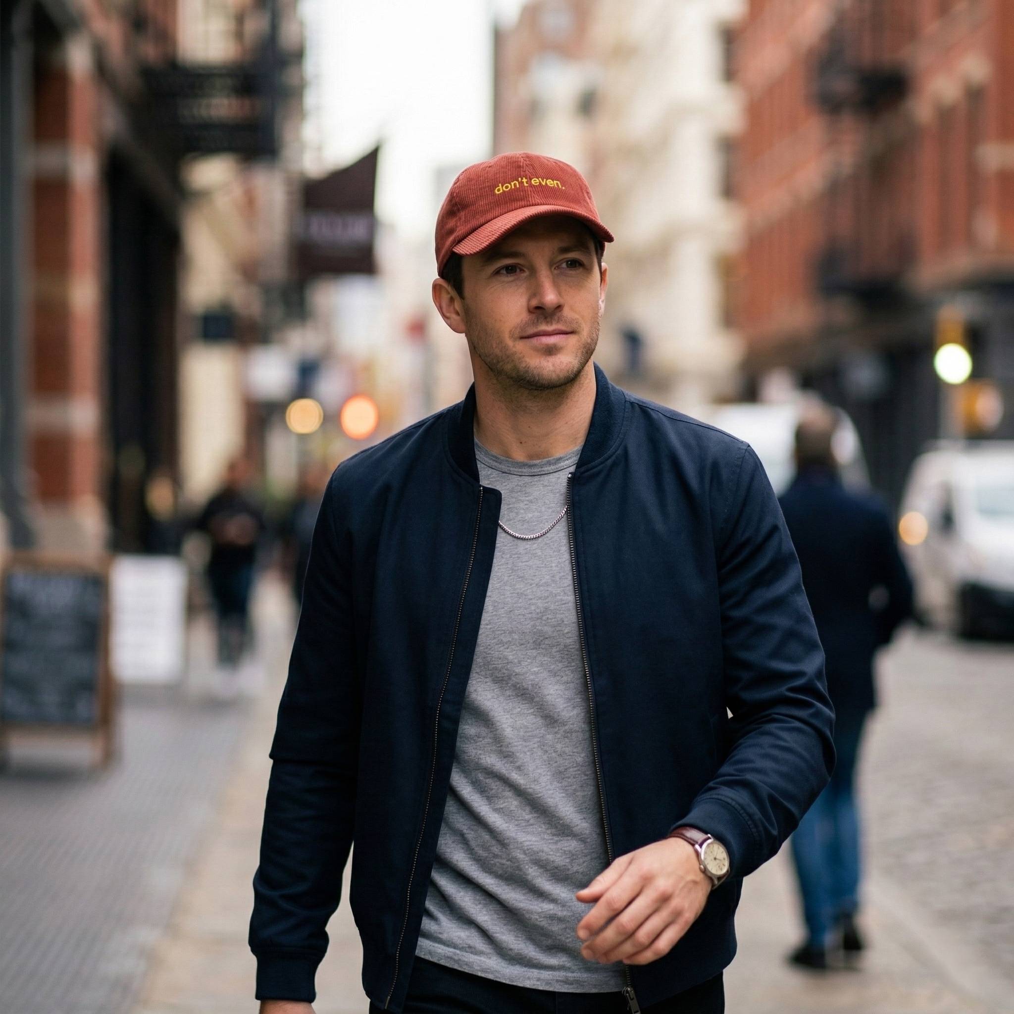 "Don't even..." Dark Corduroy Hat