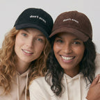 don't even. corduroy hat.
