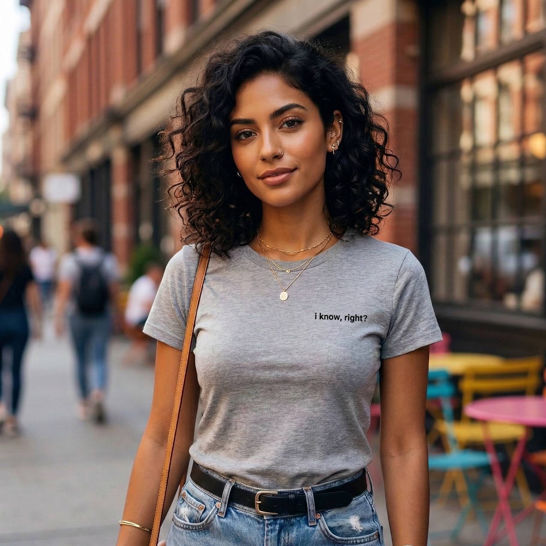 "I know, right?" Bright Crop Top