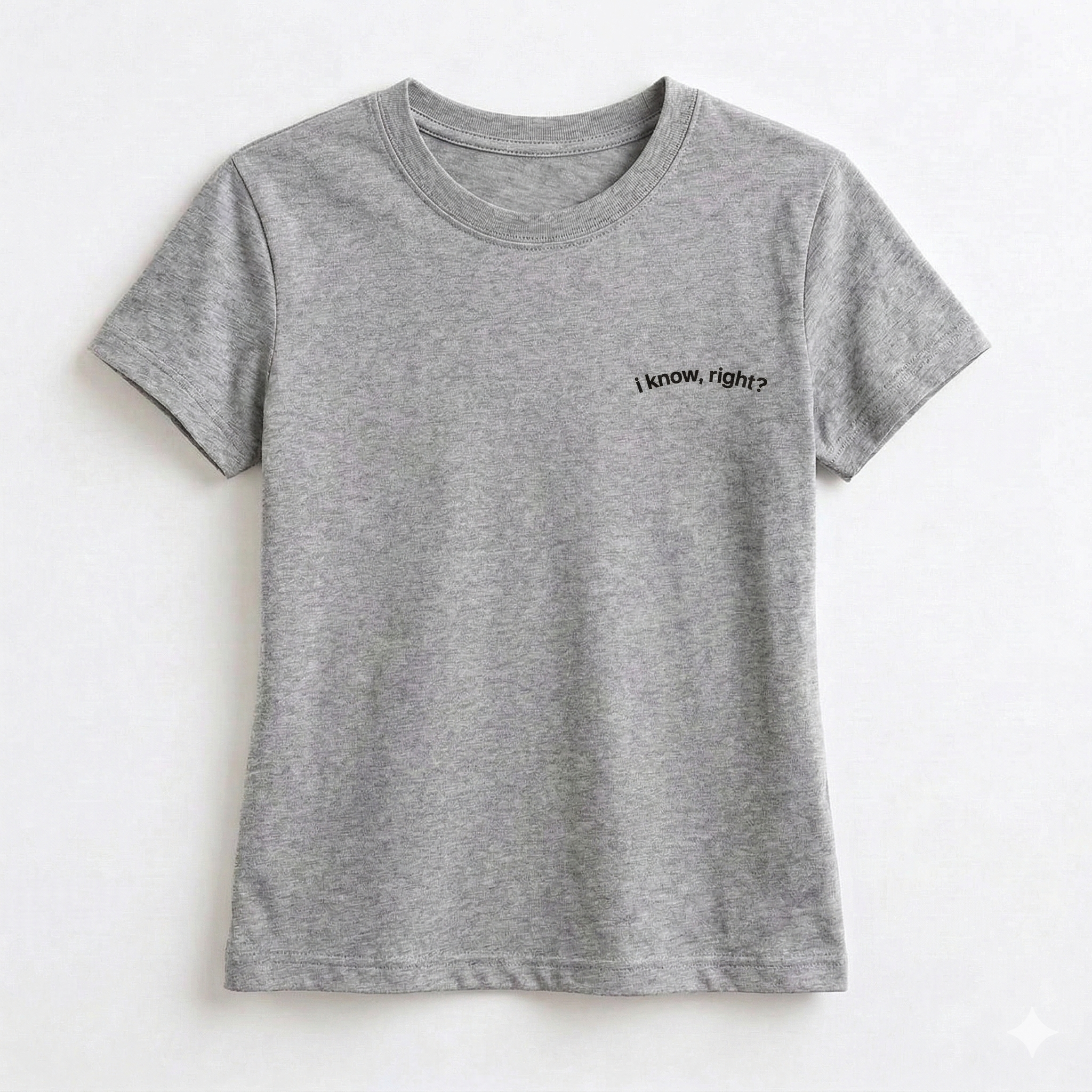 "I know, right?" Bright Crop Top