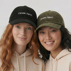 i know, right? corduroy hat.
