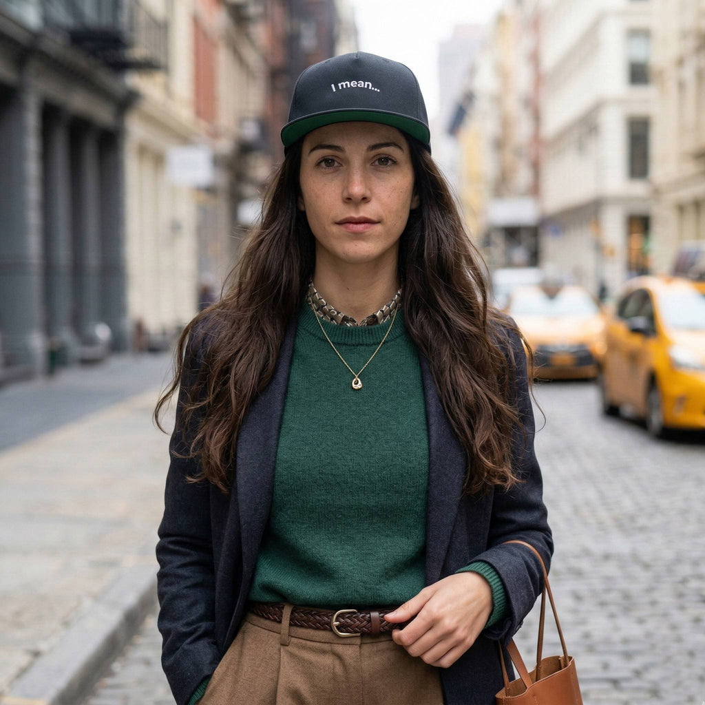 "I mean..." Dark Flat Hat